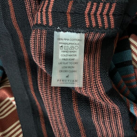 Striped Multicolor Long Sleeve Dress - Picture 6 of 6